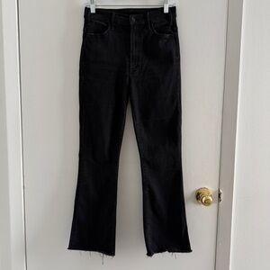 MOTHER The Insider Crop Jeans in Dark Wash Not Guilty